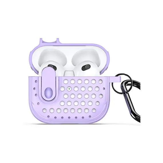 ყურსასმენის ქეისი Protective Cover for AirPods 3 - Purple - TechMall.geყურსასმენის ქეისი Protective Cover for AirPods 3 - Purple - TechMall.ge ,ყურსასმენის ქეისი Protective Cover for AirPods 3 - Purple - TechMall.ge