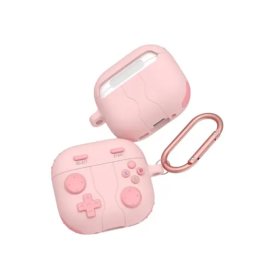 ყურსასმენის ქეისი TVC AirPods 4 Case Game Console Shape Earphones Silicone Shell with Carabiner - Pink - TechMall.geყურსასმენის ქეისი TVC AirPods 4 Case Game Console Shape Earphones Silicone Shell with Carabiner - Pink - TechMall.ge ,ყურსასმენის ქეისი TVC AirPods 4 Case Game Console Shape Earphones Silicone Shell with Carabiner - Pink - TechMall.ge