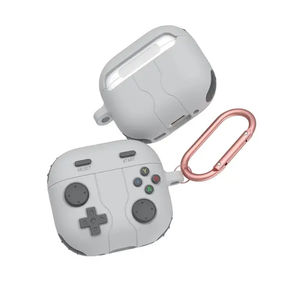ყურსასმენის ქეისი TVC AirPods 4 Case Game Console Shape Earphones Silicone Shell with Carabiner - Rock Grey - TechMall.geყურსასმენის ქეისი TVC AirPods 4 Case Game Console Shape Earphones Silicone Shell with Carabiner - Rock Grey - TechMall.ge ,ყურსასმენის ქეისი TVC AirPods 4 Case Game Console Shape Earphones Silicone Shell with Carabiner - Rock Grey - TechMall.ge