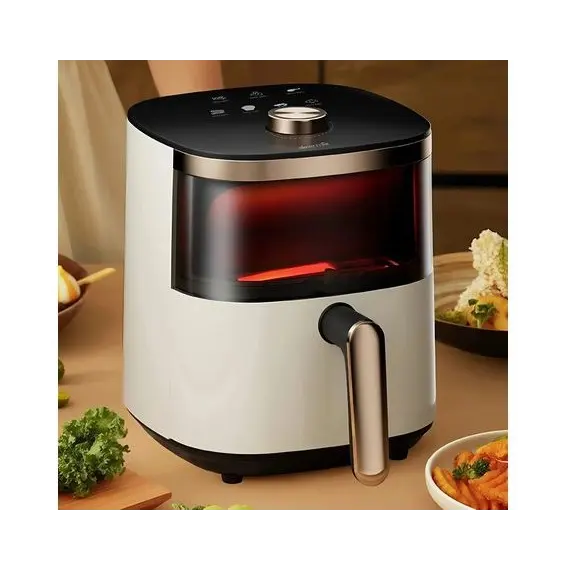 აეროგრილი Deerma DEM-KZ30W Air Fryer 3L White/Black, 4 image - TechMall.geაეროგრილი Deerma DEM-KZ30W Air Fryer 3L White/Black, 4 image - TechMall.ge ,აეროგრილი Deerma DEM-KZ30W Air Fryer 3L White/Black, 4 image - TechMall.ge