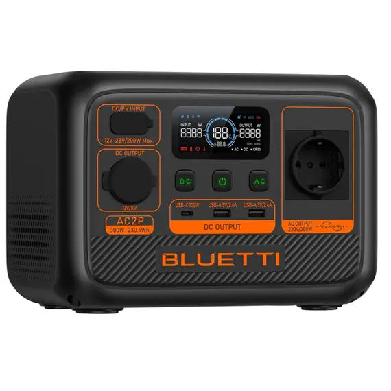 ელექტრო სადგური Bluetti AC2P, 230,4Wh, USB-C, USB-A, Power Station, Black, 2 image - TechMall.geელექტრო სადგური Bluetti AC2P, 230,4Wh, USB-C, USB-A, Power Station, Black, 2 image - TechMall.ge ,ელექტრო სადგური Bluetti AC2P, 230,4Wh, USB-C, USB-A, Power Station, Black, 2 image - TechMall.ge