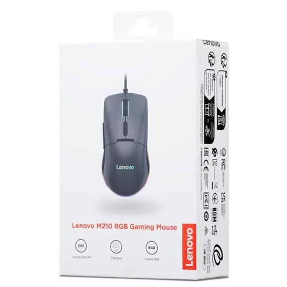 მაუსი Lenovo GY51M74265 M210, Wired, USB, Gaming Mouse, Black, 5 image - TechMall.geმაუსი Lenovo GY51M74265 M210, Wired, USB, Gaming Mouse, Black, 5 image - TechMall.ge ,მაუსი Lenovo GY51M74265 M210, Wired, USB, Gaming Mouse, Black, 5 image - TechMall.ge