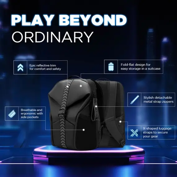 ნოუთბუქის ჩანთა Lenovo GX41M53147 Legion GB700, 16", Backpack, Black, 3 image - TechMall.geნოუთბუქის ჩანთა Lenovo GX41M53147 Legion GB700, 16", Backpack, Black, 3 image - TechMall.ge ,ნოუთბუქის ჩანთა Lenovo GX41M53147 Legion GB700, 16", Backpack, Black, 3 image - TechMall.ge