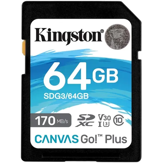 მეხსიერების ბარათი Kingston SDG3/64GB 64GB SDXC C10 UHS-I U3 R170/W70MB/s Canvas Go Plus - TechMall.geმეხსიერების ბარათი Kingston SDG3/64GB 64GB SDXC C10 UHS-I U3 R170/W70MB/s Canvas Go Plus - TechMall.ge ,მეხსიერების ბარათი Kingston SDG3/64GB 64GB SDXC C10 UHS-I U3 R170/W70MB/s Canvas Go Plus - TechMall.ge