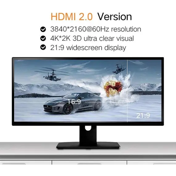 HDMI კაბელი UGREEN (50108) HDMI Cable 2m, 2 image - TechMall.geHDMI კაბელი UGREEN (50108) HDMI Cable 2m, 2 image - TechMall.ge ,HDMI კაბელი UGREEN (50108) HDMI Cable 2m, 2 image - TechMall.ge
