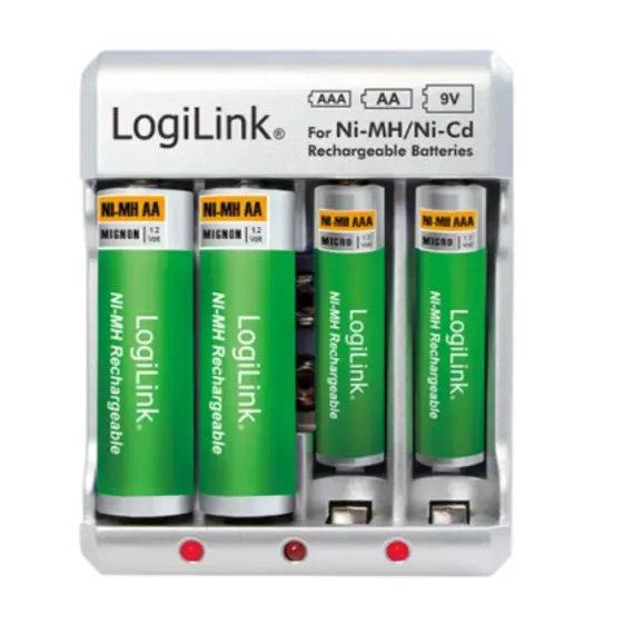 ელემენტის სამუხტი Logilink PA0168 Battery Charger 4x AA or 4x AAA and 1x 9V battery, 2 image - TechMall.geელემენტის სამუხტი Logilink PA0168 Battery Charger 4x AA or 4x AAA and 1x 9V battery, 2 image - TechMall.ge ,ელემენტის სამუხტი Logilink PA0168 Battery Charger 4x AA or 4x AAA and 1x 9V battery, 2 image - TechMall.ge