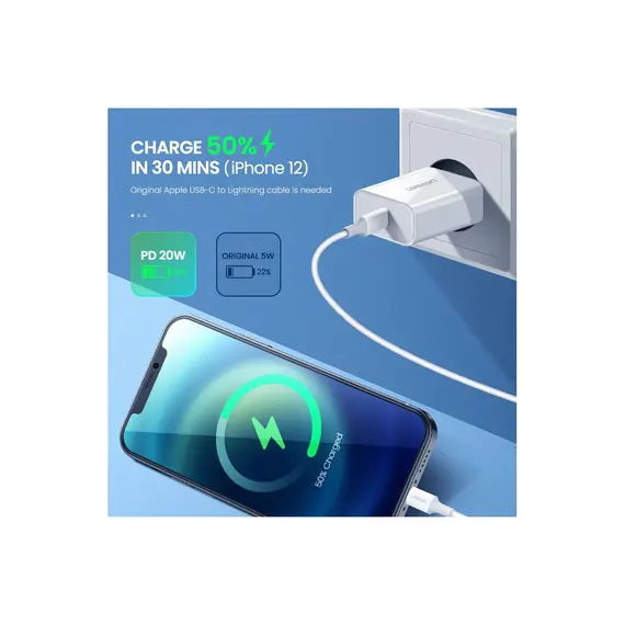 ადაპტერი UGREEN (60450) CD137 Fast Charging Port 20W, 9 image - TechMall.geადაპტერი UGREEN (60450) CD137 Fast Charging Port 20W, 9 image - TechMall.ge ,ადაპტერი UGREEN (60450) CD137 Fast Charging Port 20W, 9 image - TechMall.ge