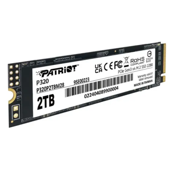 მყარი დისკი Patriot P320 2TB SSD M.2 PCIe Gen3 x 4 NVMe - P320P2TBM28, 2 image - TechMall.geმყარი დისკი Patriot P320 2TB SSD M.2 PCIe Gen3 x 4 NVMe - P320P2TBM28, 2 image - TechMall.ge ,მყარი დისკი Patriot P320 2TB SSD M.2 PCIe Gen3 x 4 NVMe - P320P2TBM28, 2 image - TechMall.ge