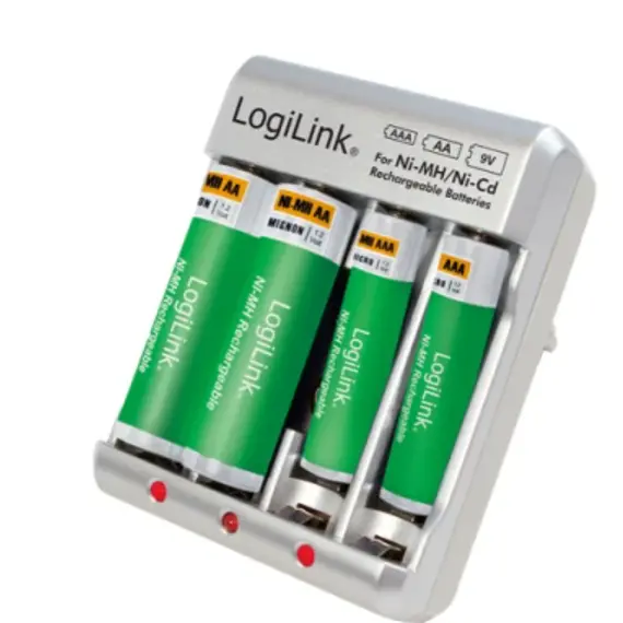 ელემენტის სამუხტი Logilink PA0168 Battery Charger 4x AA or 4x AAA and 1x 9V battery, 3 image - TechMall.geელემენტის სამუხტი Logilink PA0168 Battery Charger 4x AA or 4x AAA and 1x 9V battery, 3 image - TechMall.ge ,ელემენტის სამუხტი Logilink PA0168 Battery Charger 4x AA or 4x AAA and 1x 9V battery, 3 image - TechMall.ge