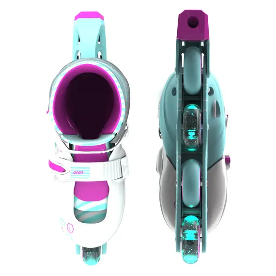 როლიკები NEON INLINE SKATES (SIZE 3-6) - NT08 (Teal Pink), 5 image - TechMall.geროლიკები NEON INLINE SKATES (SIZE 3-6) - NT08 (Teal Pink), 5 image - TechMall.ge ,როლიკები NEON INLINE SKATES (SIZE 3-6) - NT08 (Teal Pink), 5 image - TechMall.ge
