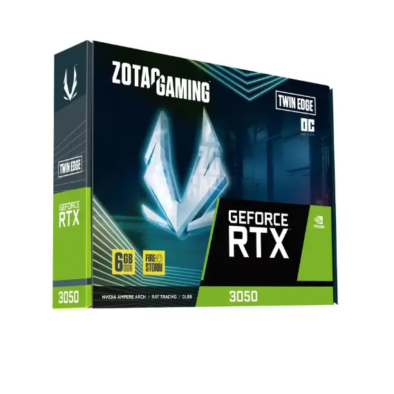 ვიდეო დაფა ZOTAC Graphic Adapter GeForce RTX 3050 6GB GDDDR6 Twin Edge OC, 2 image - TechMall.geვიდეო დაფა ZOTAC Graphic Adapter GeForce RTX 3050 6GB GDDDR6 Twin Edge OC, 2 image - TechMall.ge ,ვიდეო დაფა ZOTAC Graphic Adapter GeForce RTX 3050 6GB GDDDR6 Twin Edge OC, 2 image - TechMall.ge