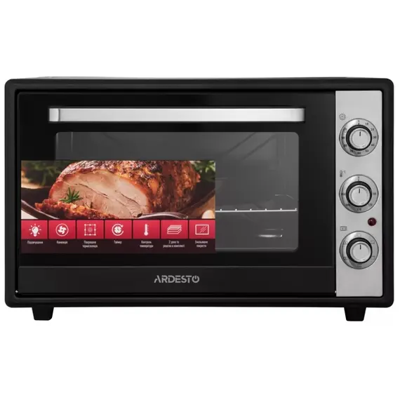 ელექტრო ღუმელი Ardesto MEO-F60CB, 2000W, 60L, Electric Oven, Black, 2 image - TechMall.geელექტრო ღუმელი Ardesto MEO-F60CB, 2000W, 60L, Electric Oven, Black, 2 image - TechMall.ge ,ელექტრო ღუმელი Ardesto MEO-F60CB, 2000W, 60L, Electric Oven, Black, 2 image - TechMall.ge