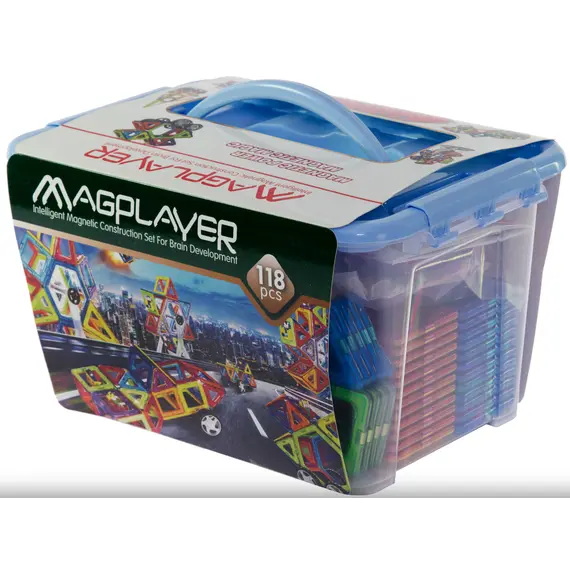 მაგნიტური კონსტრუქტორი Magplayer Designer magnetic box set 118, 2 image - TechMall.geმაგნიტური კონსტრუქტორი Magplayer Designer magnetic box set 118, 2 image - TechMall.ge ,მაგნიტური კონსტრუქტორი Magplayer Designer magnetic box set 118, 2 image - TechMall.ge