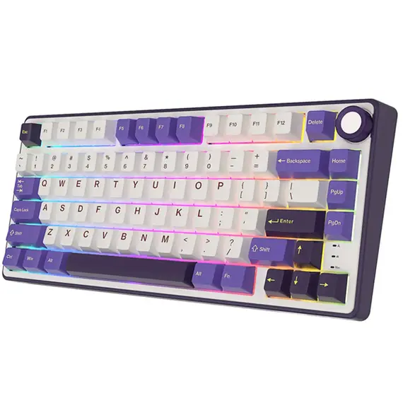 კლავიატურა Royal Kludge RK R75 RGB Mechanical Keyboard, K silver switch, Hot Swappable, Type-C wired, Blackberry, 2 image - TechMall.geკლავიატურა Royal Kludge RK R75 RGB Mechanical Keyboard, K silver switch, Hot Swappable, Type-C wired, Blackberry, 2 image - TechMall.ge ,კლავიატურა Royal Kludge RK R75 RGB Mechanical Keyboard, K silver switch, Hot Swappable, Type-C wired, Blackberry, 2 image - TechMall.ge