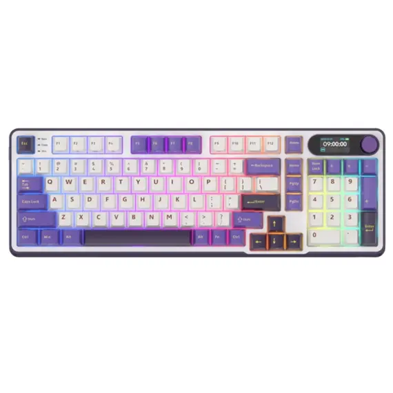 კლავიატურა Royal Kludge RK S98 RGB Mechanical Keyboard, Brown switch, Smart Display, Hot Swappable, Type-C wired, Bluetooth 5.0, 2.4GHz, Blackberry - TechMall.geკლავიატურა Royal Kludge RK S98 RGB Mechanical Keyboard, Brown switch, Smart Display, Hot Swappable, Type-C wired, Bluetooth 5.0, 2.4GHz, Blackberry - TechMall.ge ,კლავიატურა Royal Kludge RK S98 RGB Mechanical Keyboard, Brown switch, Smart Display, Hot Swappable, Type-C wired, Bluetooth 5.0, 2.4GHz, Blackberry - TechMall.ge