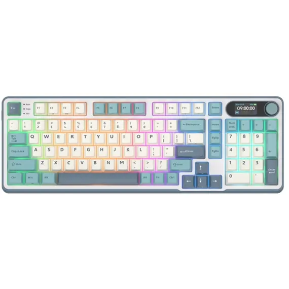 კლავიატურა Royal Kludge RK S98 RGB Mechanical Keyboard, Brown switch, Smart Display, Hot Swappable, Type-C wired, Bluetooth 5.0, 2.4GHz, Light Cloud - TechMall.geკლავიატურა Royal Kludge RK S98 RGB Mechanical Keyboard, Brown switch, Smart Display, Hot Swappable, Type-C wired, Bluetooth 5.0, 2.4GHz, Light Cloud - TechMall.ge ,კლავიატურა Royal Kludge RK S98 RGB Mechanical Keyboard, Brown switch, Smart Display, Hot Swappable, Type-C wired, Bluetooth 5.0, 2.4GHz, Light Cloud - TechMall.ge