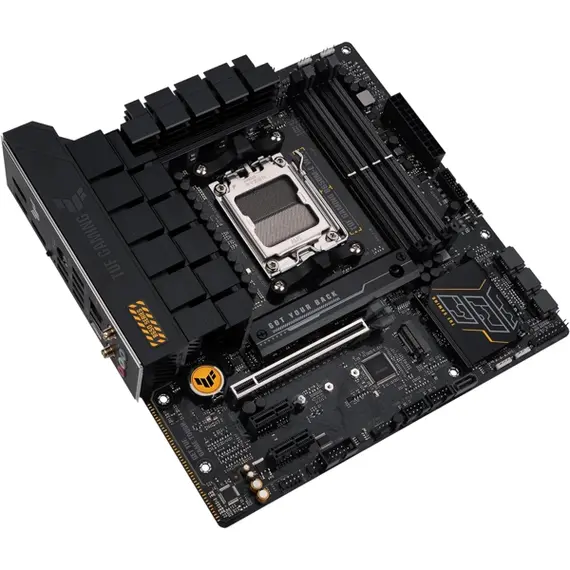 დედა დაფა ASUS Motherboard TUF GAMING B650M-E WIFI sAM5 B650 2xDDR5 M.2 HDMI DP Wi-Fi BT mATX, 2 image - TechMall.geდედა დაფა ASUS Motherboard TUF GAMING B650M-E WIFI sAM5 B650 2xDDR5 M.2 HDMI DP Wi-Fi BT mATX, 2 image - TechMall.ge ,დედა დაფა ASUS Motherboard TUF GAMING B650M-E WIFI sAM5 B650 2xDDR5 M.2 HDMI DP Wi-Fi BT mATX, 2 image - TechMall.ge