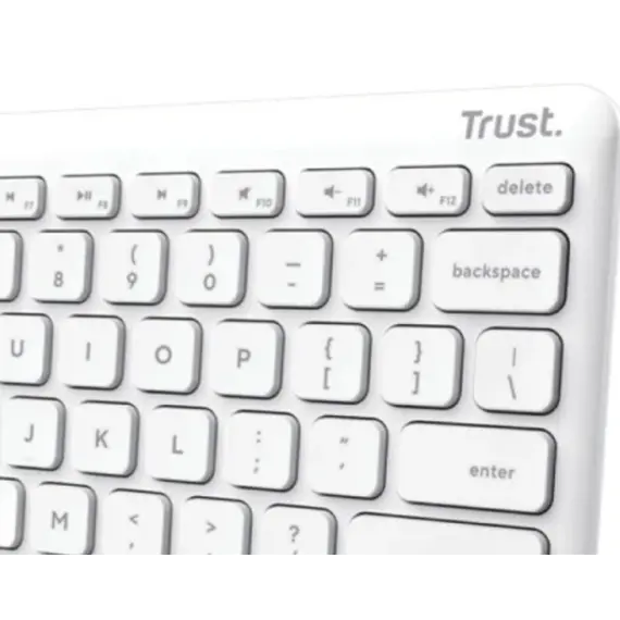 კლავიატურა Trust Lyra Compact Wireless Keyboard White - 25097, 2 image - TechMall.geკლავიატურა Trust Lyra Compact Wireless Keyboard White - 25097, 2 image - TechMall.ge ,კლავიატურა Trust Lyra Compact Wireless Keyboard White - 25097, 2 image - TechMall.ge