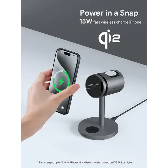 უსადენო დამტენი Aukey 3 in-1 15W LC-MC311A MagFusion Pro Qi2 Active Cooling Wireless Charging Station Gray, 3 image - TechMall.geუსადენო დამტენი Aukey 3 in-1 15W LC-MC311A MagFusion Pro Qi2 Active Cooling Wireless Charging Station Gray, 3 image - TechMall.ge ,უსადენო დამტენი Aukey 3 in-1 15W LC-MC311A MagFusion Pro Qi2 Active Cooling Wireless Charging Station Gray, 3 image - TechMall.ge