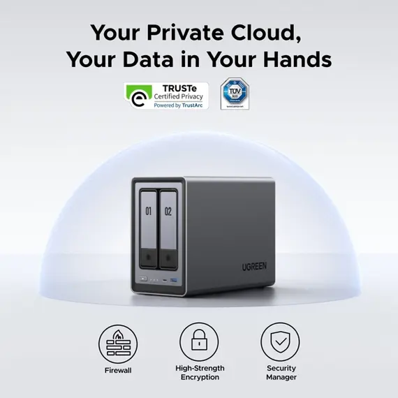 შენახვის სისტემა UGREEN NASync DXP2800 (25369) Dual-slot Desktop NAS, Intel N100, 8GB, Diskless, USB, Type-C, HDMI, RJ45, Space Gray, 5 image - TechMall.geშენახვის სისტემა UGREEN NASync DXP2800 (25369) Dual-slot Desktop NAS, Intel N100, 8GB, Diskless, USB, Type-C, HDMI, RJ45, Space Gray, 5 image - TechMall.ge ,შენახვის სისტემა UGREEN NASync DXP2800 (25369) Dual-slot Desktop NAS, Intel N100, 8GB, Diskless, USB, Type-C, HDMI, RJ45, Space Gray, 5 image - TechMall.ge