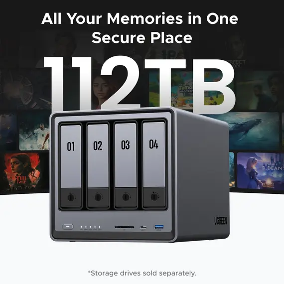 შენახვის სისტემა UGREEN NASync DXP4800 (25372B), Intel N100, 8GB, Diskless, RJ45, USB, Type-C, HDMI, Space Gray, 2 image - TechMall.geშენახვის სისტემა UGREEN NASync DXP4800 (25372B), Intel N100, 8GB, Diskless, RJ45, USB, Type-C, HDMI, Space Gray, 2 image - TechMall.ge ,შენახვის სისტემა UGREEN NASync DXP4800 (25372B), Intel N100, 8GB, Diskless, RJ45, USB, Type-C, HDMI, Space Gray, 2 image - TechMall.ge
