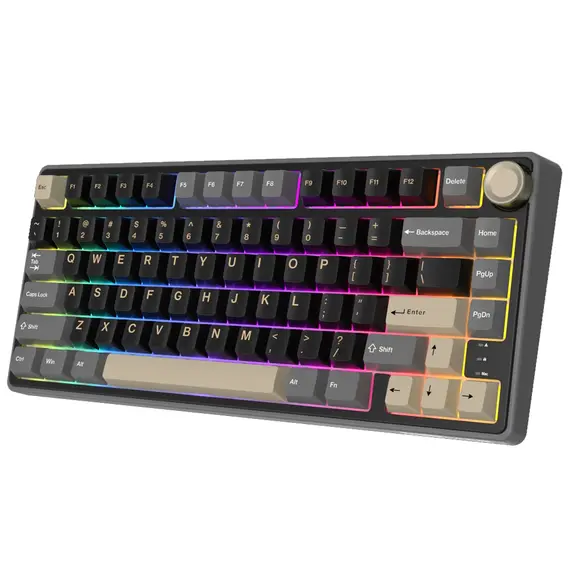 კლავიატურა Royal Kludge RK R75 RGB Mechanical Keyboard, K silver switch, Hot Swappable, Type-C wire, Phantom, 6 image - TechMall.geკლავიატურა Royal Kludge RK R75 RGB Mechanical Keyboard, K silver switch, Hot Swappable, Type-C wire, Phantom, 6 image - TechMall.ge ,კლავიატურა Royal Kludge RK R75 RGB Mechanical Keyboard, K silver switch, Hot Swappable, Type-C wire, Phantom, 6 image - TechMall.ge