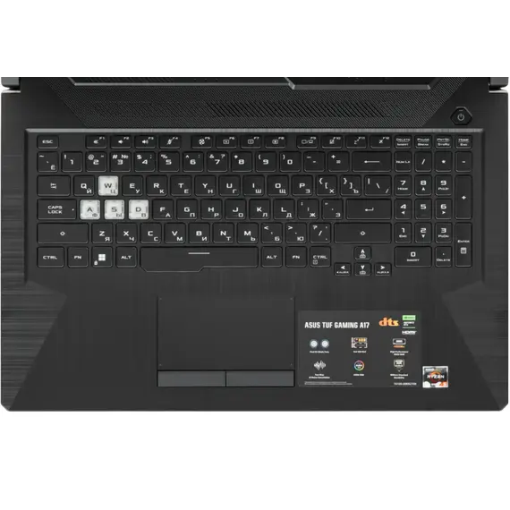 ნოუთბუქი Asustek TUF 17.3" Ryzen 5 7535HS 16GB 512GB SSD  RTX 2050 4GB Graphite Black, 2 image - TechMall.geნოუთბუქი Asustek TUF 17.3" Ryzen 5 7535HS 16GB 512GB SSD  RTX 2050 4GB Graphite Black, 2 image - TechMall.ge ,ნოუთბუქი Asustek TUF 17.3" Ryzen 5 7535HS 16GB 512GB SSD  RTX 2050 4GB Graphite Black, 2 image - TechMall.ge