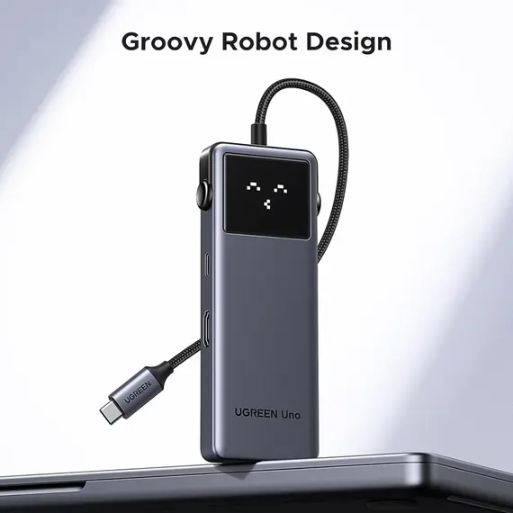 USB-C ჰაბი UGREEN CM888 (35998) Groovy Robot, 6-in-1, HDMI, USB-A, Type-C, HUB, Space Gray, 6 image - TechMall.geUSB-C ჰაბი UGREEN CM888 (35998) Groovy Robot, 6-in-1, HDMI, USB-A, Type-C, HUB, Space Gray, 6 image - TechMall.ge ,USB-C ჰაბი UGREEN CM888 (35998) Groovy Robot, 6-in-1, HDMI, USB-A, Type-C, HUB, Space Gray, 6 image - TechMall.ge
