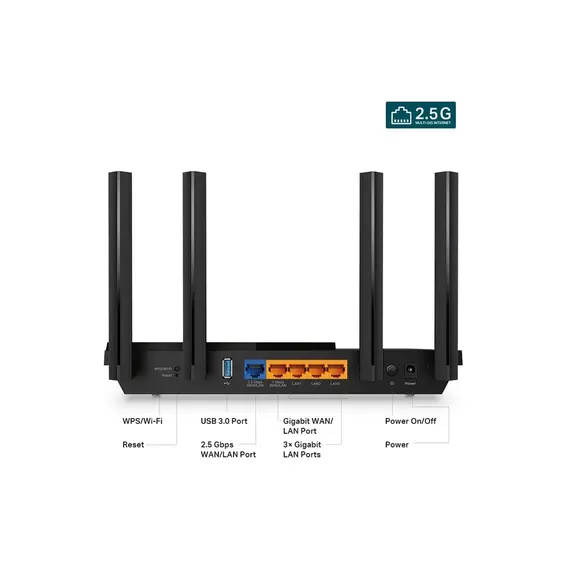 Wi-Fi როუტერი TP-link Archer AX55 Pro AX3000 Multi-Gigabit Wi-Fi 6 Router, 3 image - TechMall.geWi-Fi როუტერი TP-link Archer AX55 Pro AX3000 Multi-Gigabit Wi-Fi 6 Router, 3 image - TechMall.ge ,Wi-Fi როუტერი TP-link Archer AX55 Pro AX3000 Multi-Gigabit Wi-Fi 6 Router, 3 image - TechMall.ge