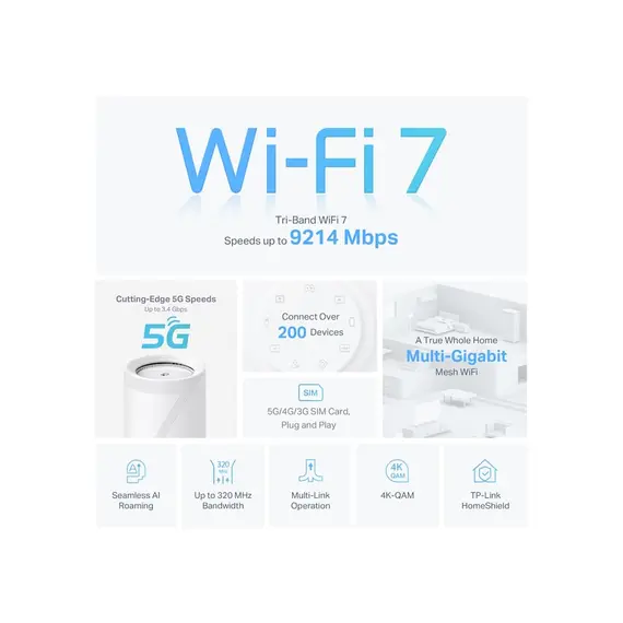 Wi-Fi როუტერი TP-link BE65-5G(1-pack) 5G BE9300 Whole Home Mesh Wi-Fi 7 Gateway, 4 image - TechMall.geWi-Fi როუტერი TP-link BE65-5G(1-pack) 5G BE9300 Whole Home Mesh Wi-Fi 7 Gateway, 4 image - TechMall.ge ,Wi-Fi როუტერი TP-link BE65-5G(1-pack) 5G BE9300 Whole Home Mesh Wi-Fi 7 Gateway, 4 image - TechMall.ge