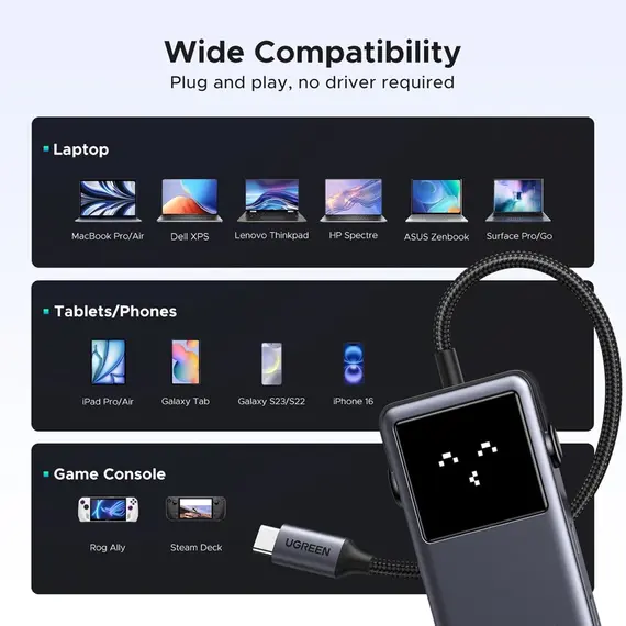 USB-C ჰაბი UGREEN CM888 (35998) Groovy Robot, 6-in-1, HDMI, USB-A, Type-C, HUB, Space Gray, 4 image - TechMall.geUSB-C ჰაბი UGREEN CM888 (35998) Groovy Robot, 6-in-1, HDMI, USB-A, Type-C, HUB, Space Gray, 4 image - TechMall.ge ,USB-C ჰაბი UGREEN CM888 (35998) Groovy Robot, 6-in-1, HDMI, USB-A, Type-C, HUB, Space Gray, 4 image - TechMall.ge