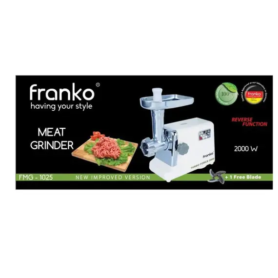 ხორცსაკეპი მანქანა FRANKO FMG-1025, 2 image - TechMall.geხორცსაკეპი მანქანა FRANKO FMG-1025, 2 image - TechMall.ge ,ხორცსაკეპი მანქანა FRANKO FMG-1025, 2 image - TechMall.ge