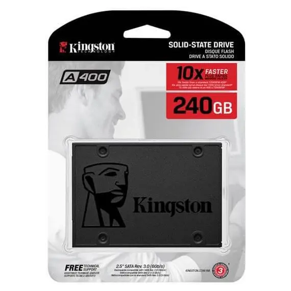 მყარი დისკი KINGSTON A400 SATA 3 2.5" SOLID STATE DRIVE SA400S37/240GB, 2 image - TechMall.geმყარი დისკი KINGSTON A400 SATA 3 2.5" SOLID STATE DRIVE SA400S37/240GB, 2 image - TechMall.ge ,მყარი დისკი KINGSTON A400 SATA 3 2.5" SOLID STATE DRIVE SA400S37/240GB, 2 image - TechMall.ge