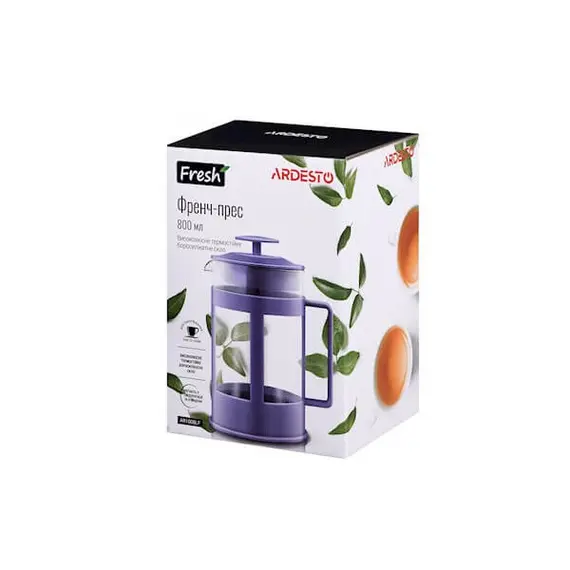 ჩაის დასაყენებელი ARDESTO AR1008LF​ FRENCH PRESS FRESH, 800 ML, 2 image - TechMall.geჩაის დასაყენებელი ARDESTO AR1008LF​ FRENCH PRESS FRESH, 800 ML, 2 image - TechMall.ge ,ჩაის დასაყენებელი ARDESTO AR1008LF​ FRENCH PRESS FRESH, 800 ML, 2 image - TechMall.ge