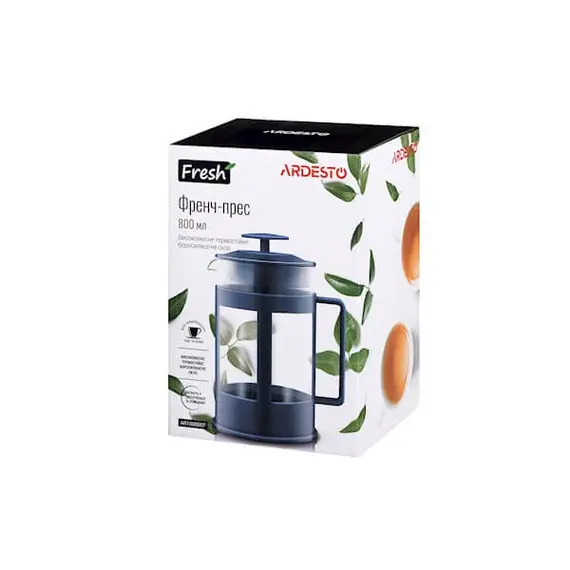ჩაის დასაყენებელი ARDESTO AR1008BEF​ FRENCH PRESS FRESH, 800 ML BLUE, 2 image - TechMall.geჩაის დასაყენებელი ARDESTO AR1008BEF​ FRENCH PRESS FRESH, 800 ML BLUE, 2 image - TechMall.ge ,ჩაის დასაყენებელი ARDESTO AR1008BEF​ FRENCH PRESS FRESH, 800 ML BLUE, 2 image - TechMall.ge