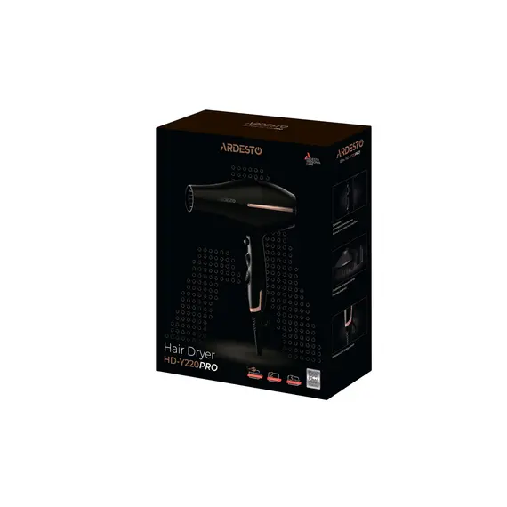 თმის საშრობი ARDESTO Hair dryer  HD-Y220PRO, 5 image - TechMall.geთმის საშრობი ARDESTO Hair dryer  HD-Y220PRO, 5 image - TechMall.ge ,თმის საშრობი ARDESTO Hair dryer  HD-Y220PRO, 5 image - TechMall.ge