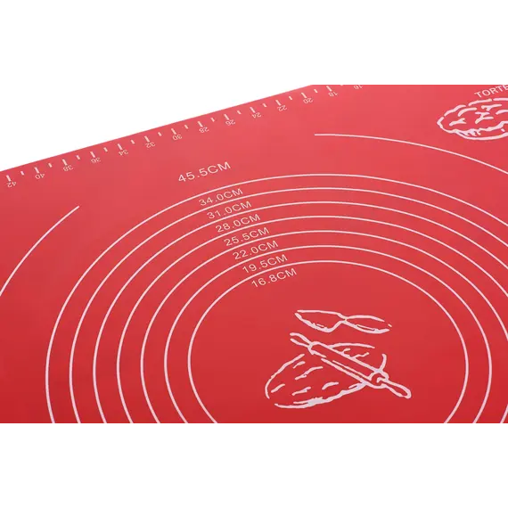 ცომის საზომი Silicone mat  Ardesto Tasty baking 50*60CM, red, silicon, 2 image - TechMall.geცომის საზომი Silicone mat  Ardesto Tasty baking 50*60CM, red, silicon, 2 image - TechMall.ge ,ცომის საზომი Silicone mat  Ardesto Tasty baking 50*60CM, red, silicon, 2 image - TechMall.ge