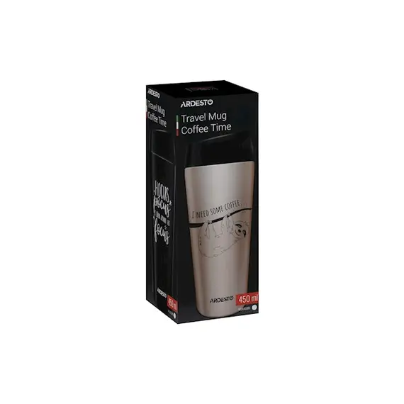 თერმოსი Ardesto Travel mug Coffee time Bradypus 450 ml, 2 image - TechMall.geთერმოსი Ardesto Travel mug Coffee time Bradypus 450 ml, 2 image - TechMall.ge ,თერმოსი Ardesto Travel mug Coffee time Bradypus 450 ml, 2 image - TechMall.ge