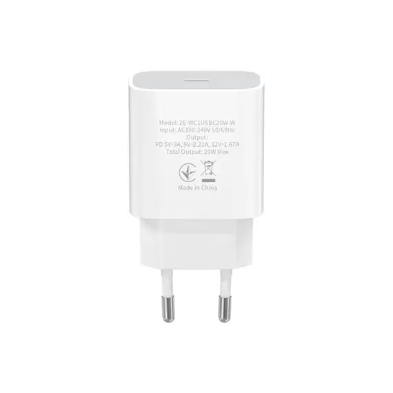 მობილურის დამტენი 2Е WC1USBC20W-W Wall Charger USB-C PD3.0 DC5V/3A, Max 20W White, 3 image - TechMall.geმობილურის დამტენი 2Е WC1USBC20W-W Wall Charger USB-C PD3.0 DC5V/3A, Max 20W White, 3 image - TechMall.ge ,მობილურის დამტენი 2Е WC1USBC20W-W Wall Charger USB-C PD3.0 DC5V/3A, Max 20W White, 3 image - TechMall.ge