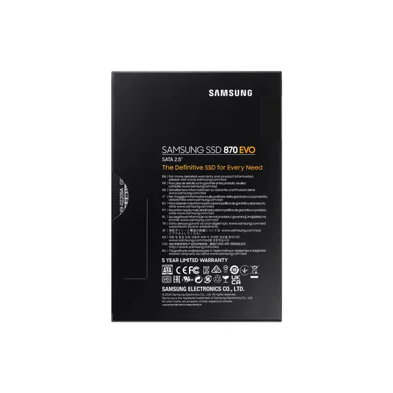 SSD დისკი Samsung 870 EVO 1TB (MZ-77E1T0BW), 7 image - TechMall.geSSD დისკი Samsung 870 EVO 1TB (MZ-77E1T0BW), 7 image - TechMall.ge ,SSD დისკი Samsung 870 EVO 1TB (MZ-77E1T0BW), 7 image - TechMall.ge