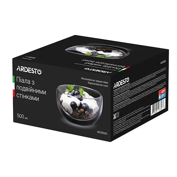 ჭიქა Ardesto Double wall borosilicate bowl 500 ml, 2 image - TechMall.geჭიქა Ardesto Double wall borosilicate bowl 500 ml, 2 image - TechMall.ge ,ჭიქა Ardesto Double wall borosilicate bowl 500 ml, 2 image - TechMall.ge