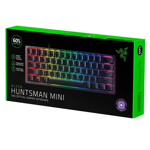 კლავიატურა Razer Gaming Keyboard Huntsman Mini Red Switch USB US RGB, Black, 5 image - TechMall.geკლავიატურა Razer Gaming Keyboard Huntsman Mini Red Switch USB US RGB, Black, 5 image - TechMall.ge ,კლავიატურა Razer Gaming Keyboard Huntsman Mini Red Switch USB US RGB, Black, 5 image - TechMall.ge