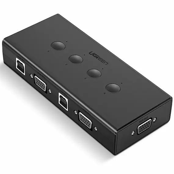 სვიჩი UGREEN (50280) 4-Port USB KVM Switch Box - TechMall.geსვიჩი UGREEN (50280) 4-Port USB KVM Switch Box - TechMall.ge ,სვიჩი UGREEN (50280) 4-Port USB KVM Switch Box - TechMall.ge