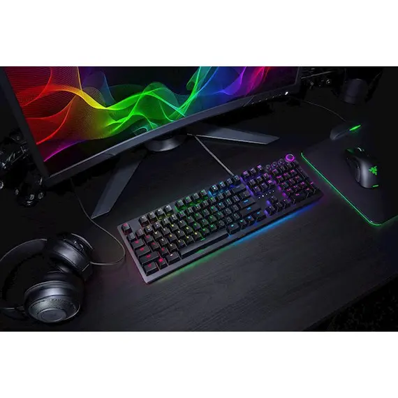 კლავიატურა Razer RZ03-01870700-R3R1 Gaming Keyboard Huntsman Elite, Clicky Optical Purple Switch, USB, RGB, Black, 6 image - TechMall.geკლავიატურა Razer RZ03-01870700-R3R1 Gaming Keyboard Huntsman Elite, Clicky Optical Purple Switch, USB, RGB, Black, 6 image - TechMall.ge ,კლავიატურა Razer RZ03-01870700-R3R1 Gaming Keyboard Huntsman Elite, Clicky Optical Purple Switch, USB, RGB, Black, 6 image - TechMall.ge