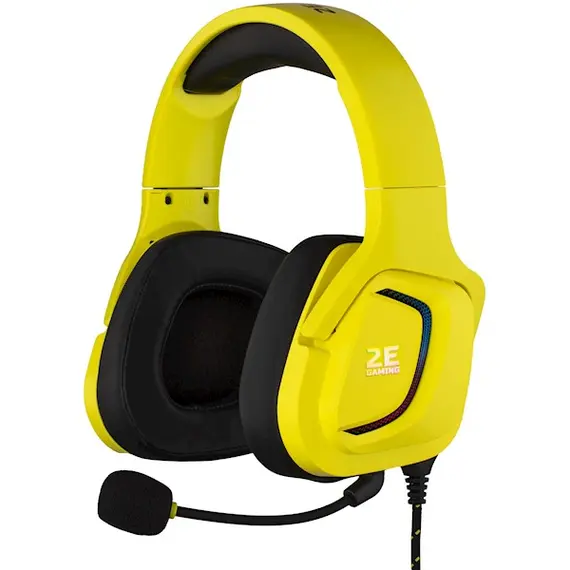 ყურსასმენი 2E HG340 Wired Gaming Headset RGB, USB 7.1, Yellow, 2 image - TechMall.geყურსასმენი 2E HG340 Wired Gaming Headset RGB, USB 7.1, Yellow, 2 image - TechMall.ge ,ყურსასმენი 2E HG340 Wired Gaming Headset RGB, USB 7.1, Yellow, 2 image - TechMall.ge