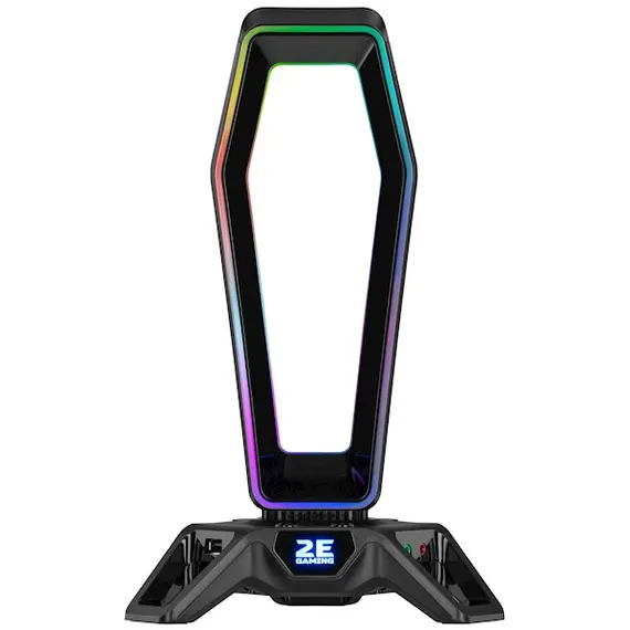 ყურსასმენის სადგამი 2E 2E-GST330UB Gaming 3in1 GST330 Headset Stand, RGB, USB, Black, 3 image - TechMall.geყურსასმენის სადგამი 2E 2E-GST330UB Gaming 3in1 GST330 Headset Stand, RGB, USB, Black, 3 image - TechMall.ge ,ყურსასმენის სადგამი 2E 2E-GST330UB Gaming 3in1 GST330 Headset Stand, RGB, USB, Black, 3 image - TechMall.ge