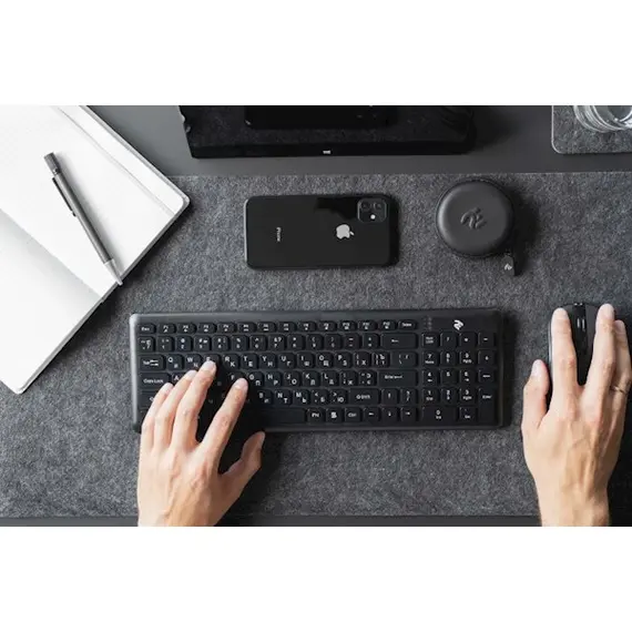 კლავიატურა 2E KS230WB, USB, Wireless Keyboard, Black, 7 image - TechMall.geკლავიატურა 2E KS230WB, USB, Wireless Keyboard, Black, 7 image - TechMall.ge ,კლავიატურა 2E KS230WB, USB, Wireless Keyboard, Black, 7 image - TechMall.ge