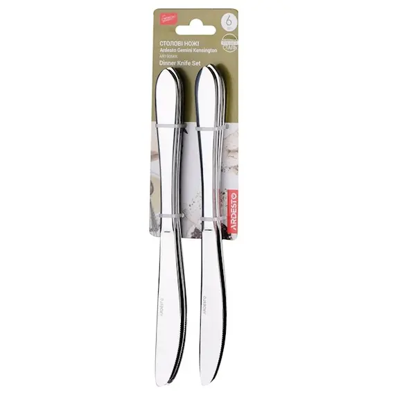 დანების ნაკრები Ardesto AR1906KK Table knives set Gemini Kensington 6pcs, 3 image - TechMall.geდანების ნაკრები Ardesto AR1906KK Table knives set Gemini Kensington 6pcs, 3 image - TechMall.ge ,დანების ნაკრები Ardesto AR1906KK Table knives set Gemini Kensington 6pcs, 3 image - TechMall.ge