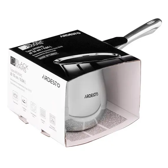 ყავის მადუღარა Ardesto AR0864S 0,64L Silver, 2 image - TechMall.geყავის მადუღარა Ardesto AR0864S 0,64L Silver, 2 image - TechMall.ge ,ყავის მადუღარა Ardesto AR0864S 0,64L Silver, 2 image - TechMall.ge