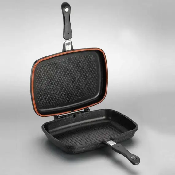ტაფა KORKMAZ A1469 Duplo Grill Frypan 34x25x8cm, 2 image - TechMall.geტაფა KORKMAZ A1469 Duplo Grill Frypan 34x25x8cm, 2 image - TechMall.ge ,ტაფა KORKMAZ A1469 Duplo Grill Frypan 34x25x8cm, 2 image - TechMall.ge